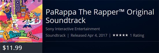 PaRappa the Rapper OST sees Digital Release this Week
