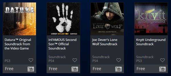 Grab some free Soundtracks from the PlayStation Store